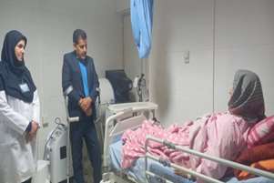 عیادت از بیماران بیمارستان سیدالشهدا (ع) قادرآباد
